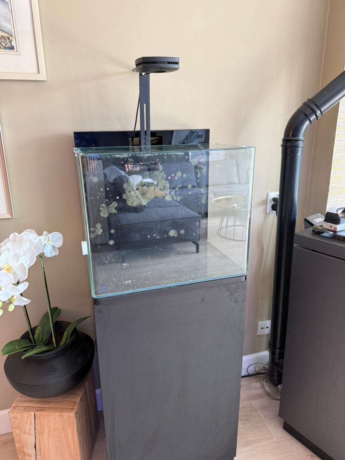 Zeeaquarium Blue marine 90 l, Ophalen of Verzenden, Zo goed als nieuw, Verlichting of Verwarming