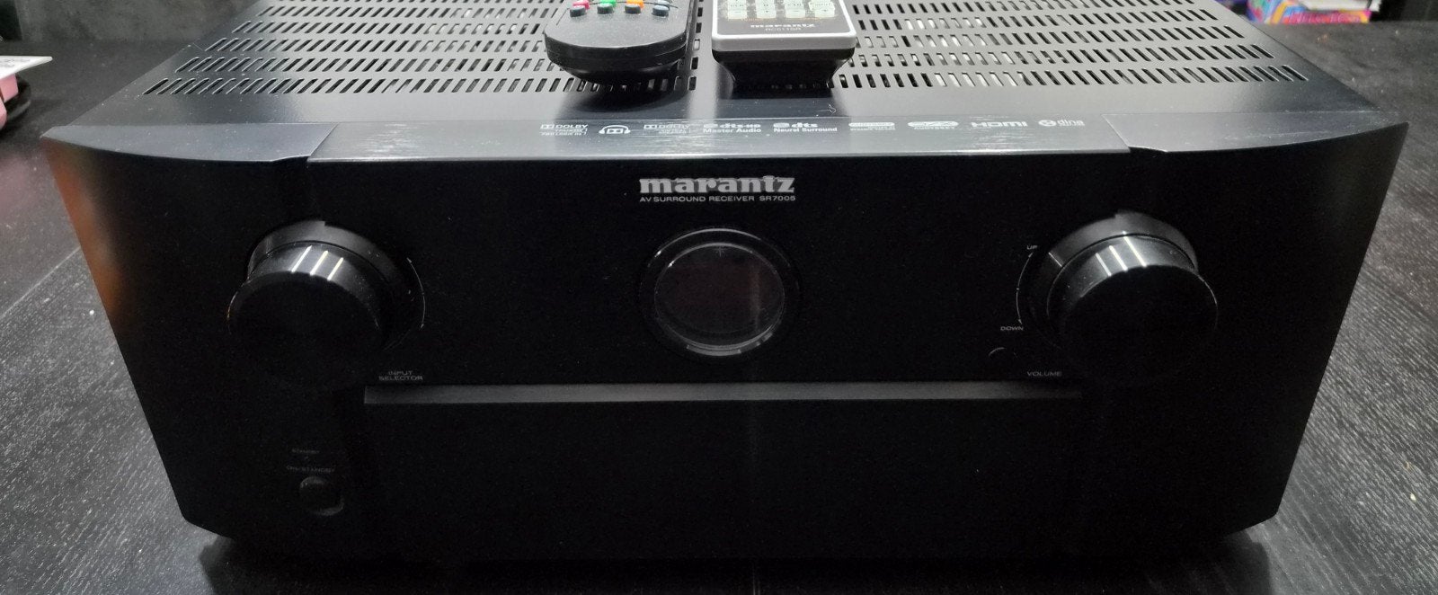 Marantz SR7005 + Mordaunt Short Set, Gebruikt, 120 watt of meer, Ophalen, Marantz