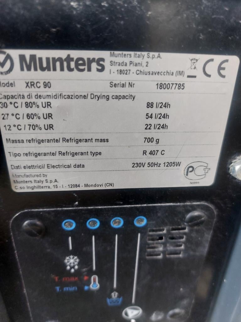 verdeelkast en bouwdroger, Ophalen, Gebruikt, 1200 watt of meer