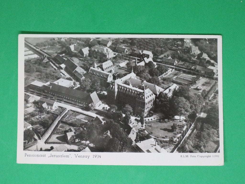 Venray luchtfoto KLM 1934 Pensionaat, Verzenden, 1940 tot 1960, Ongelopen, Limburg
