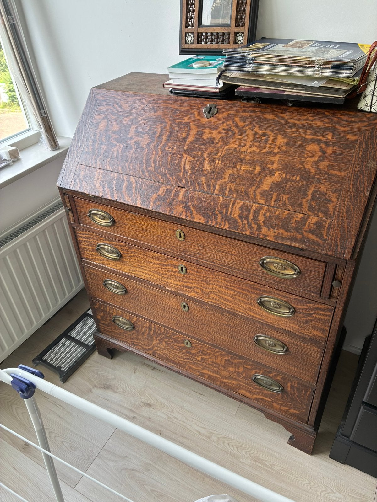 Gratis Antiek bureau secretaire 1910-1930, Ophalen, Gebruikt