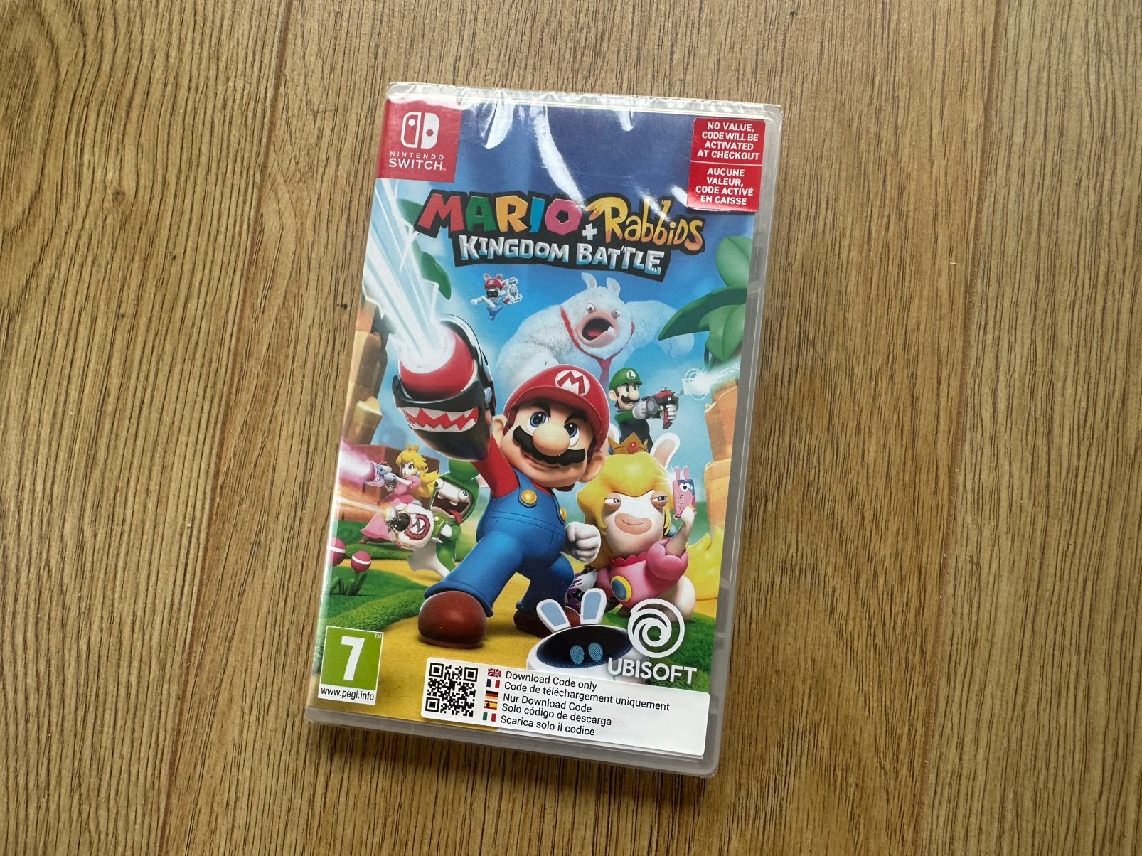 Mario Rabbids Kingdom Battle Switch (ongeopend, code only)!!, Avontuur en Actie, 2 spelers, Ophalen of Verzenden, Zo goed als nieuw