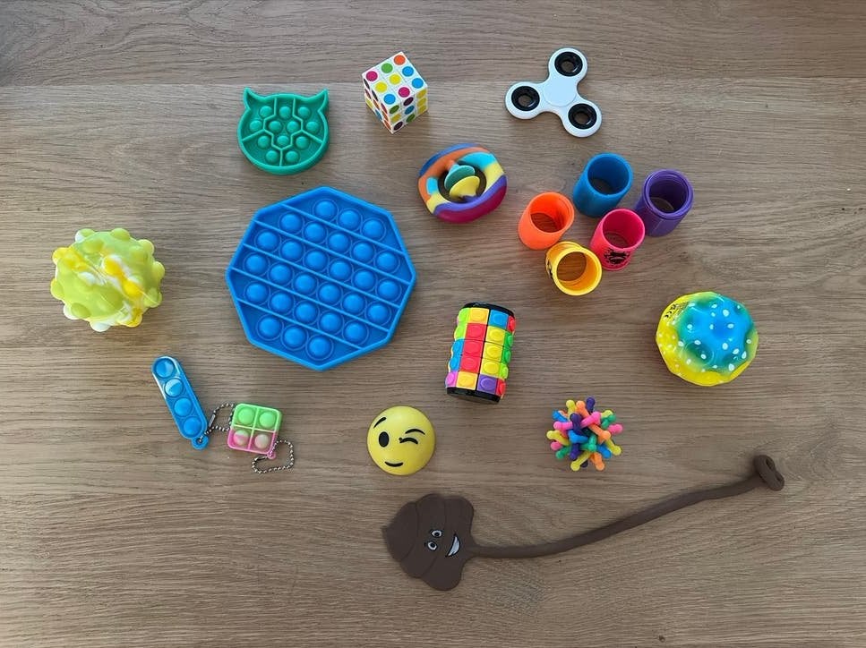 Grote collectie fidget toys - Pop-its, spinners en meer!, Ophalen of Verzenden, Zo goed als nieuw, Jongen of Meisje