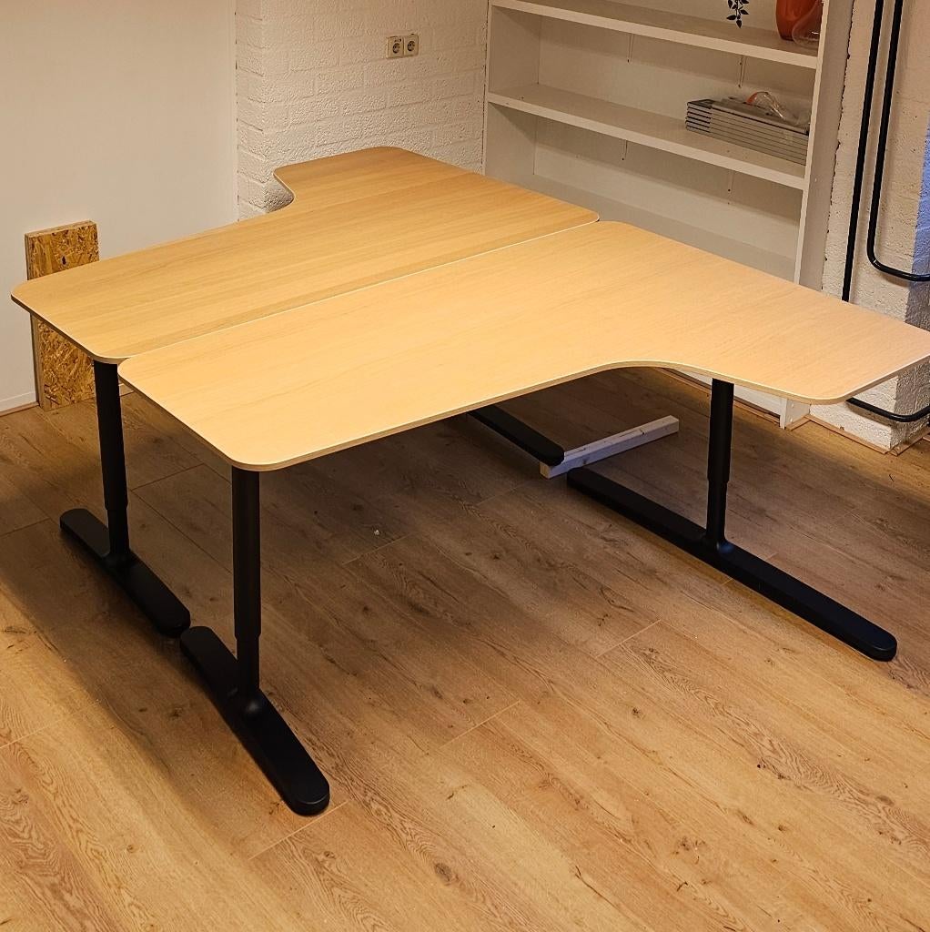 Kantoorbureau Hoek – In Hoogte Verstelbaar – 160 cm (2 st.), Ophalen, 160 cm, Hoekbureau, IKEA