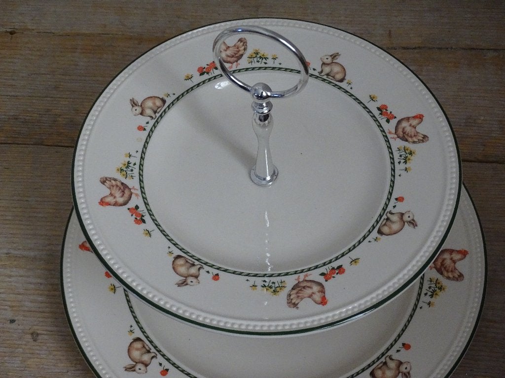 Etagère, Wedgwood, Windsor SPRINGTIME, als nieuw, Ophalen of Verzenden