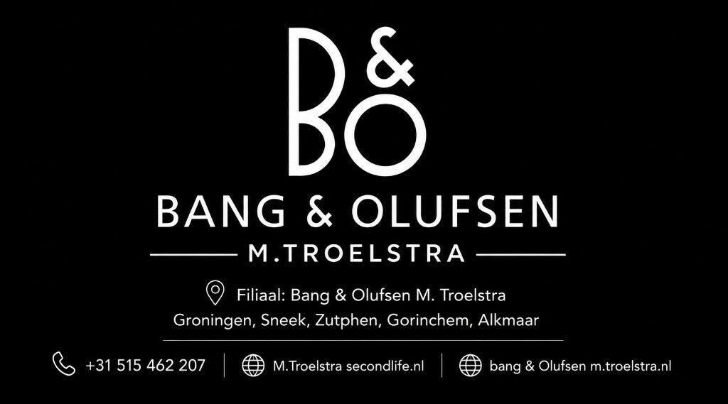 Bang & Olufsen M. Troelstra | B&O Specialist & Service, Bang & Olufsen, Nieuw, Ophalen of Verzenden, 150 watt of meer