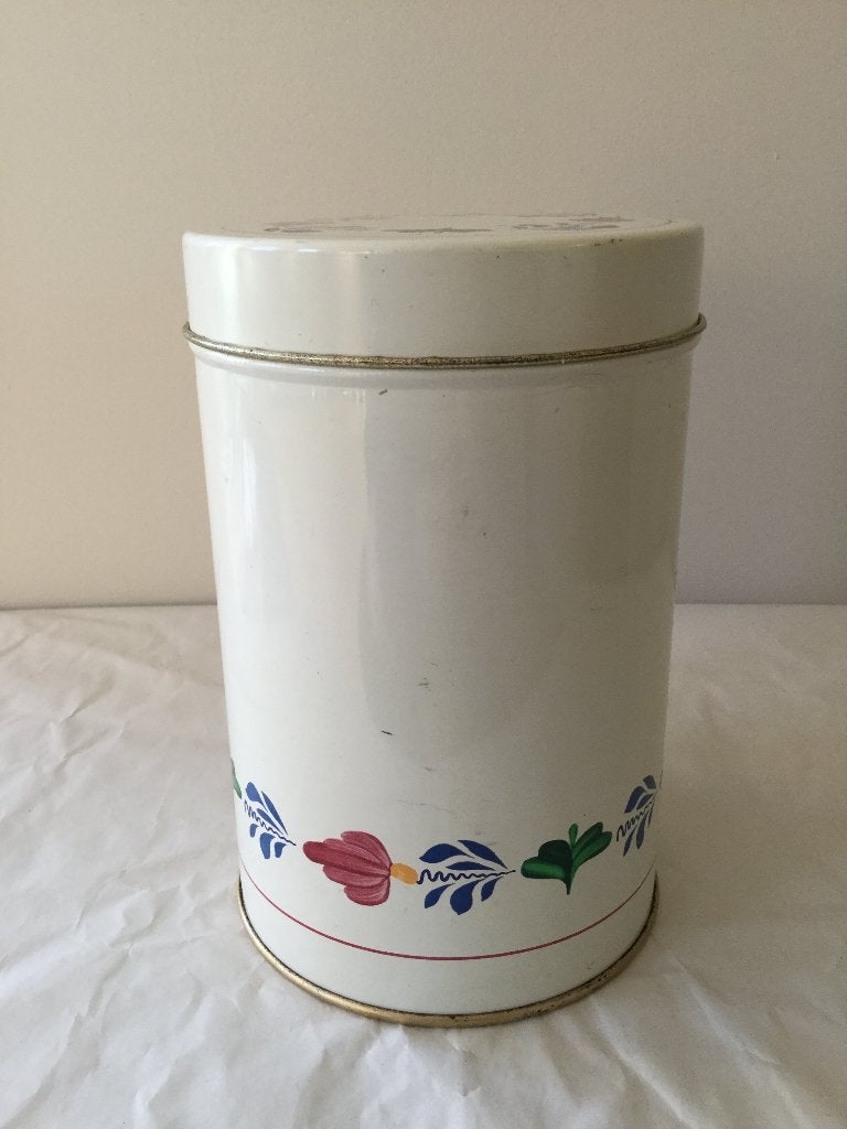 Vintage boerenbont voorraadbus klassiek motief, Verzamelen, Ophalen of Verzenden, Huis en Inrichting