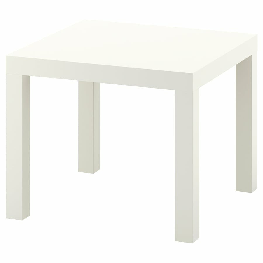 3x IKEA LACK bijzettafel wit, 55x55 cm, Huis en Inrichting, Tafels | Bijzettafels, Gebruikt, Vierkant, 55 tot 75 cm, Hout