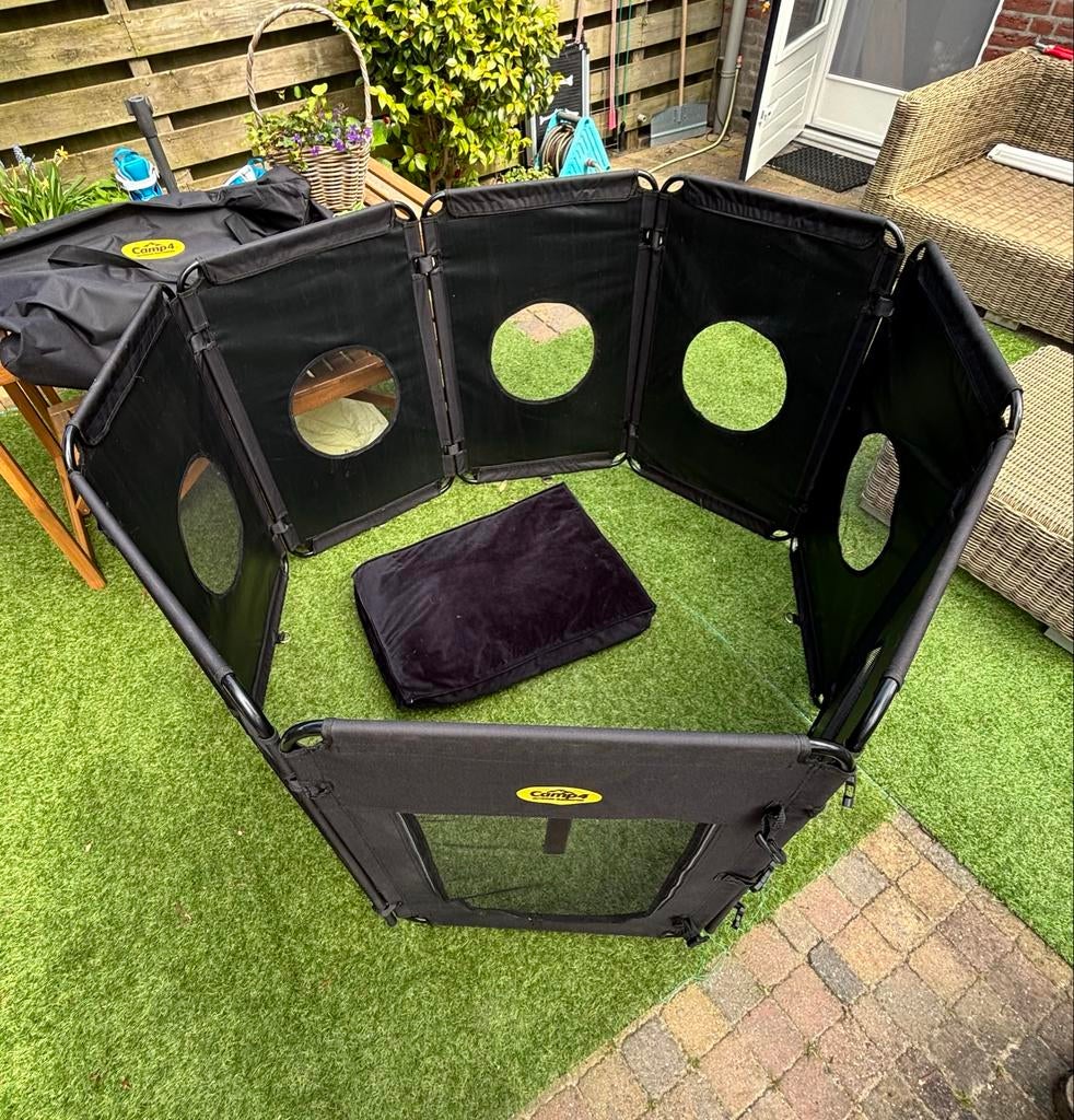 Camp4 honden omheining camping/tuin, Dieren en Toebehoren, Honden-accessoires, Gebruikt, Ophalen