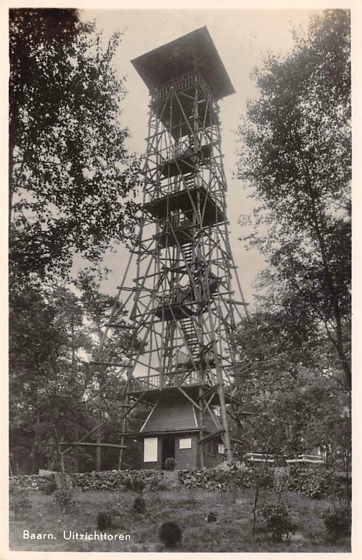 Baarn Uitzichttoren in het Bosje van IJsendijk, Ophalen of Verzenden, 1940 tot 1960, Ongelopen, Utrecht
