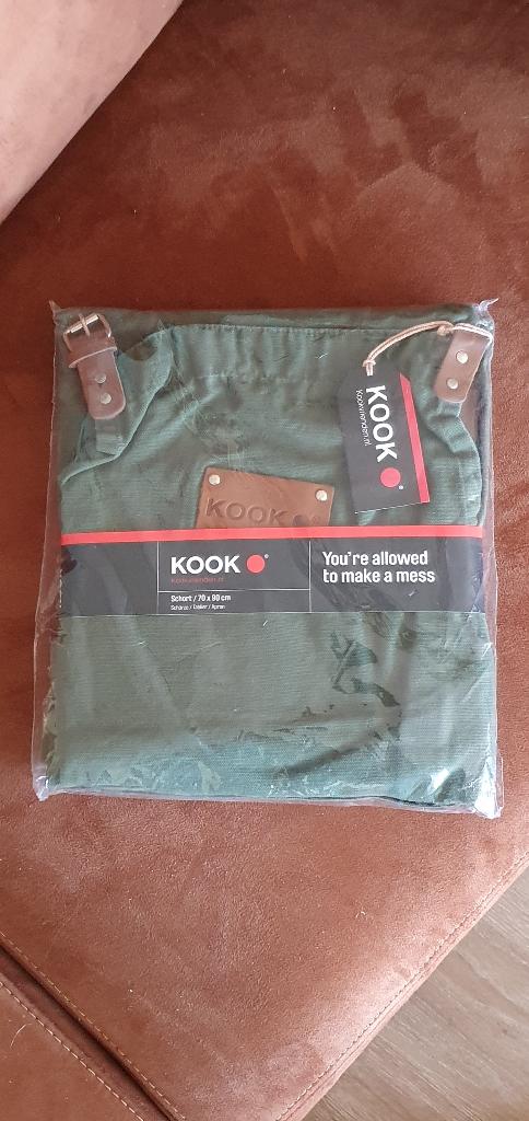 Kook schort uit de serie "Stonewash leer", Tuin en Terras, Barbecue-accessoires, Ophalen of Verzenden, Nieuw