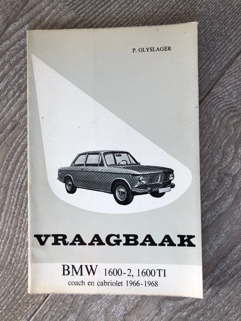 Vraagbaak BMW 1600-2, 1600-TI Coach, Cabriolet 1966-1968, Ophalen of Verzenden