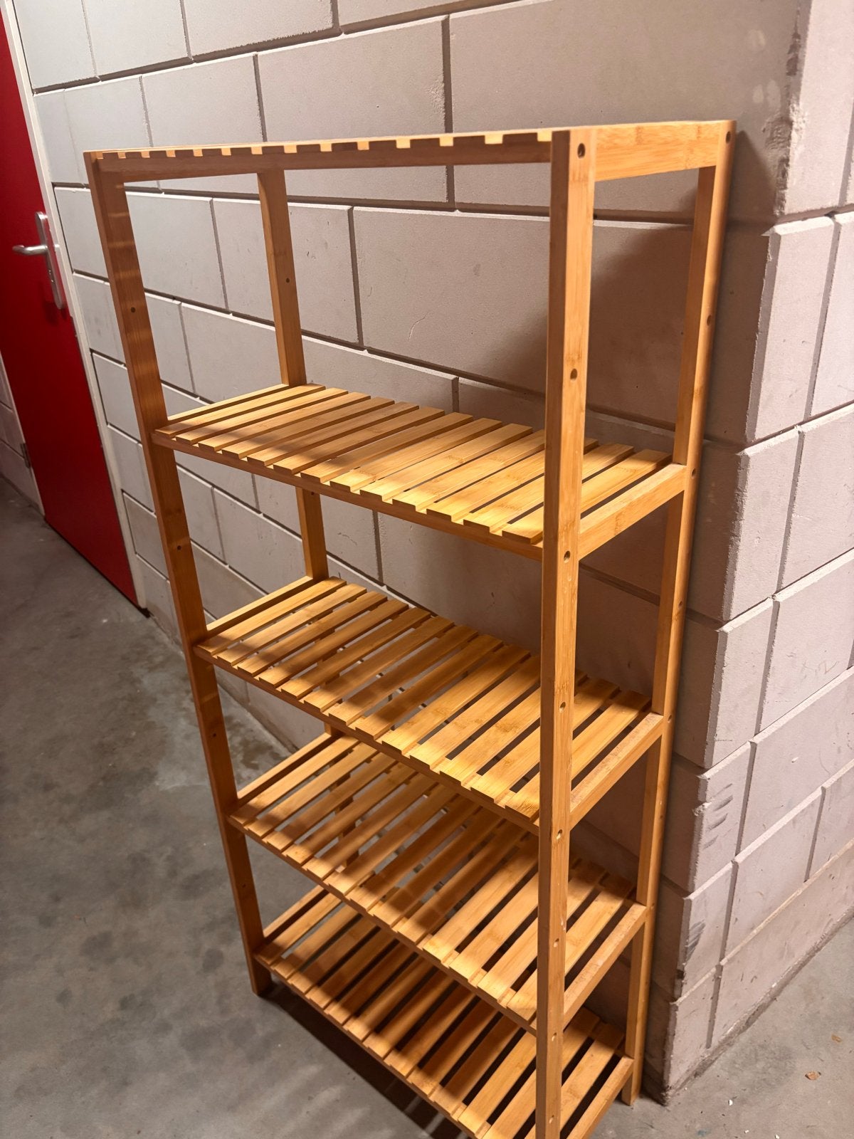 Houten stellingkast met 5 planken - 60x130x25cm, Ophalen of Verzenden, Gebruikt