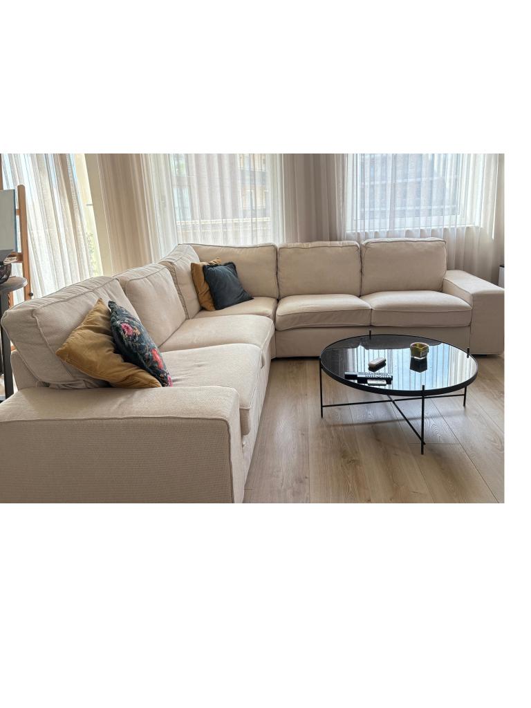 Corner sofa, 4-seater, Huis en Inrichting, Banken | Complete zithoeken, Zo goed als nieuw, Ophalen