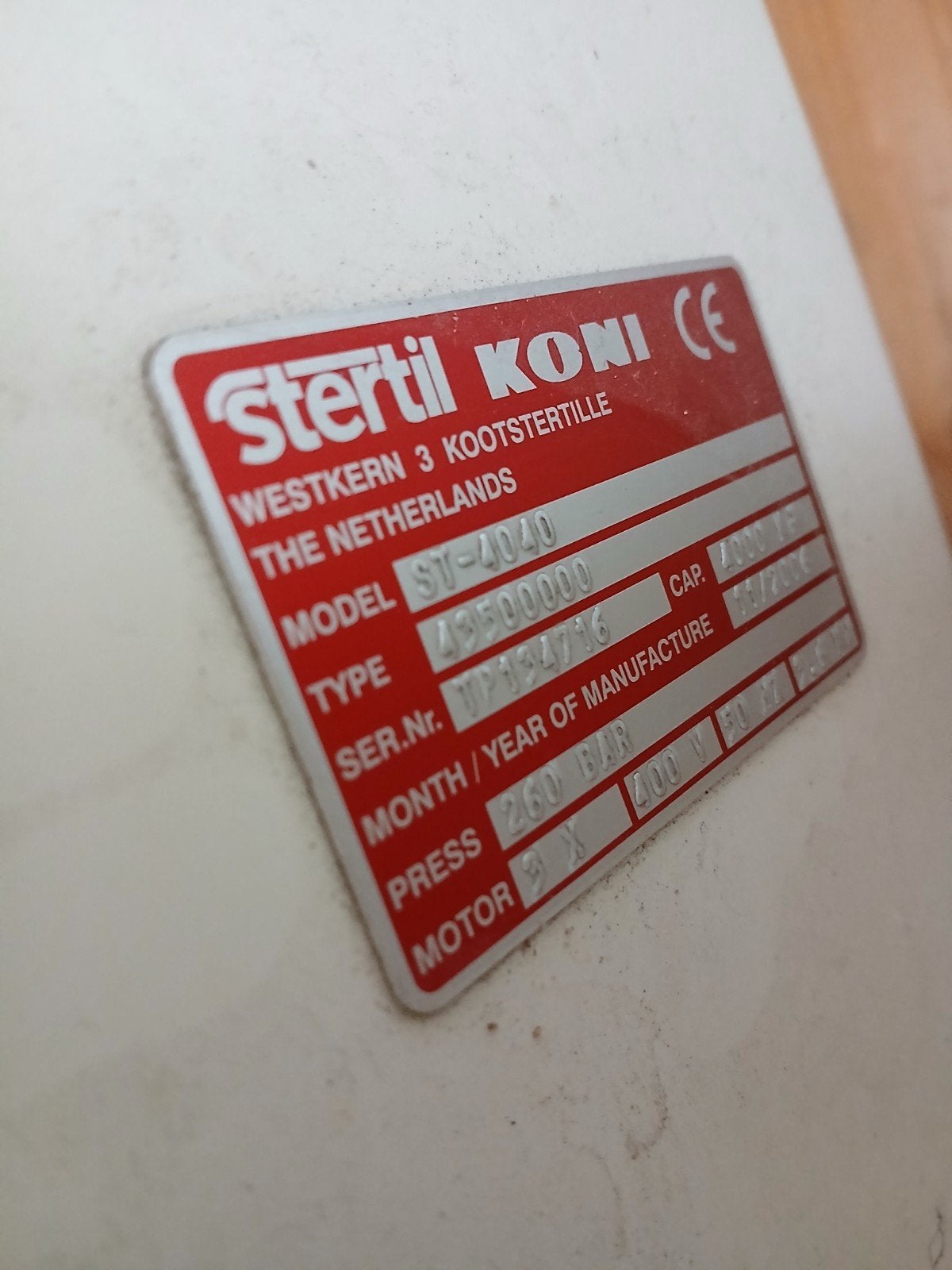 Koni ST-4040  4000kg 4 kolloms hefbrug, Auto diversen, Ophalen