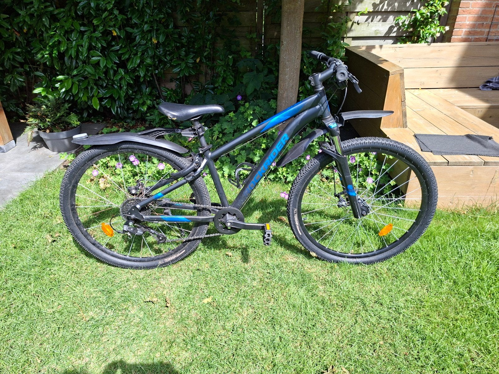 Rockrider ST120 met veel extra's, jongens groep 8, Gebruikt, Rockrider Decathlon, Versnellingen, Schijfrem