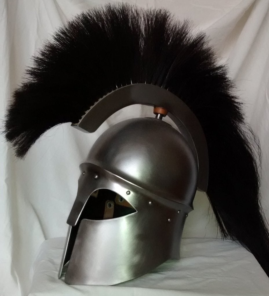 Rudolf Krutsky renaissance barbuta met kam van paardenhaar, Ophalen of Verzenden, Nieuw, Replica