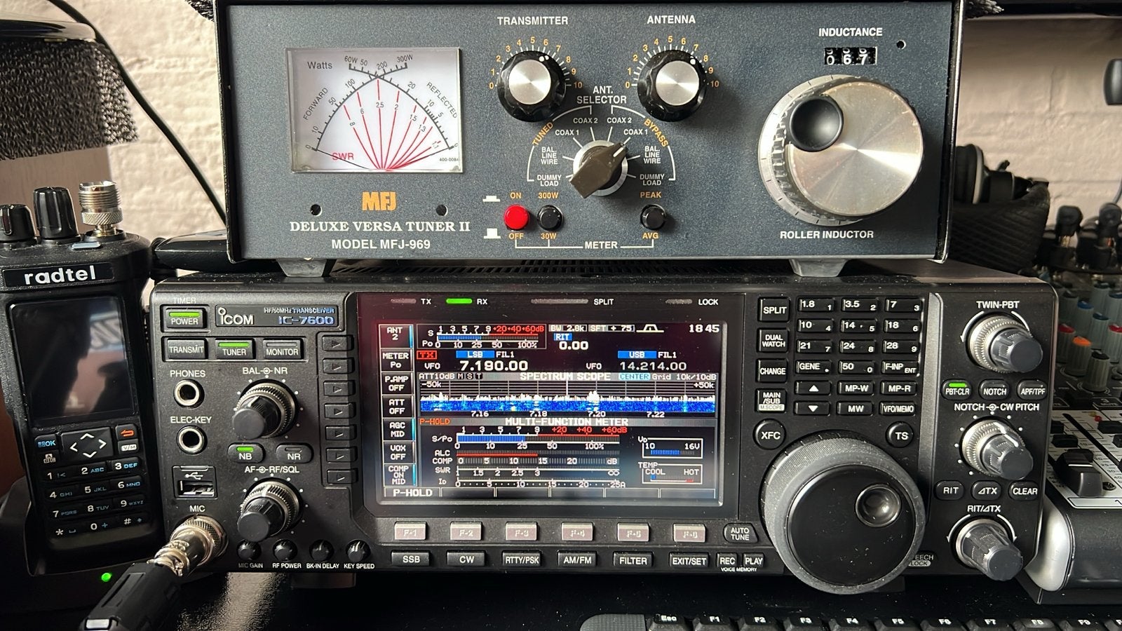 Icom IC-7600 HF/50MHz Transceiver, Ophalen, Zo goed als nieuw, Zender en Ontvanger