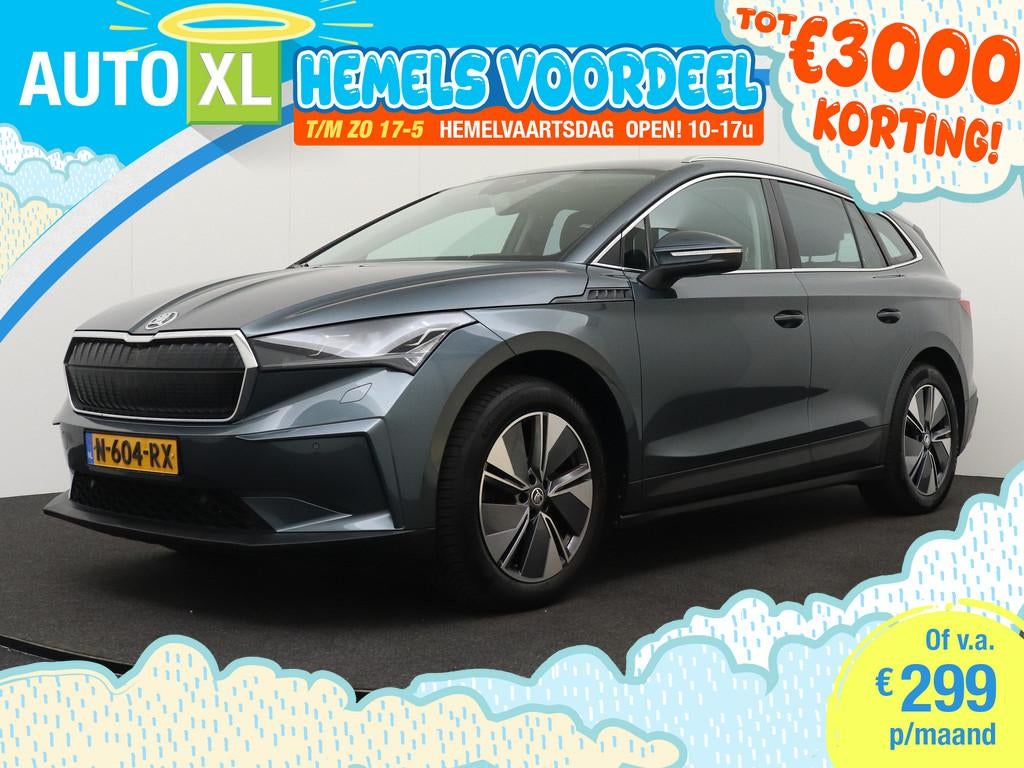 Skoda Enyaq iV 80 91%SOH 77 kWh Sport H-Leder Sportstoel Cam, Auto's, Skoda, Bedrijf, Te koop, Enyaq, ABS, Achteruitrijcamera