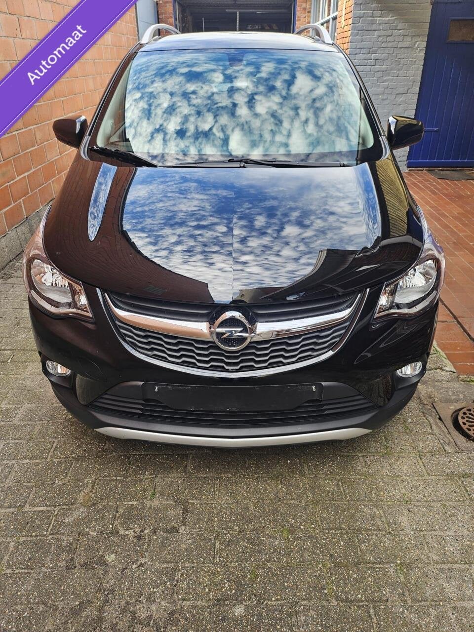 Opel KARL ROCKS 1.0 ecoFLEX Edition/AUTOMAAT/AIRCO/CRUISE, 839 kg, Stof, Gebruikt, Zwart