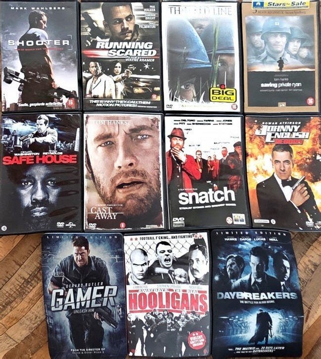 Diverse Blu-ray en DVD collectie: Actie, Thriller, Horror, Cd's en Dvd's, Ophalen of Verzenden, Gebruikt, Engels, Nederlands