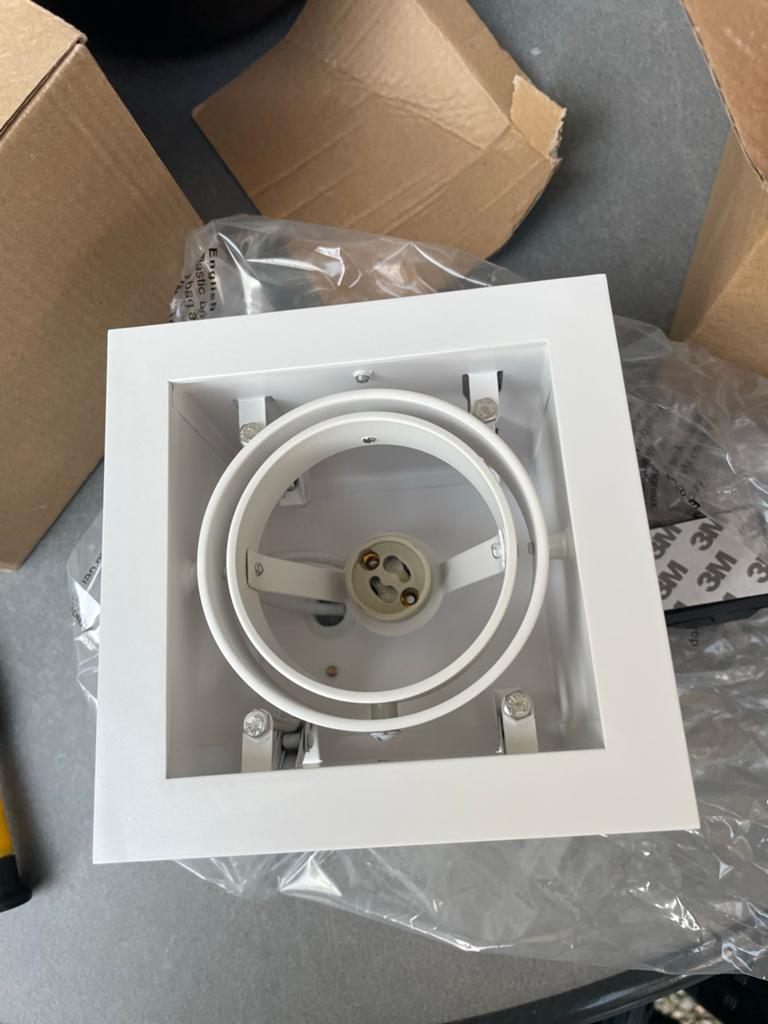 4stuks  Inbouwspot AR70 Trimless Wit Verstelbaar, Overige typen, Nieuw, Bajonetsluiting, Ophalen