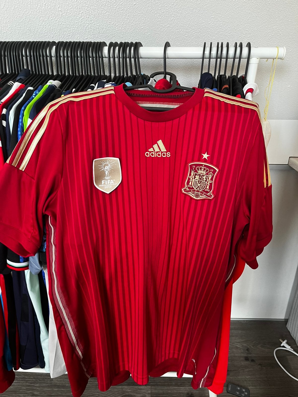 Spanje 2014 L, Maat 52/54 (L), Ophalen of Verzenden, Voetbal, Gedragen