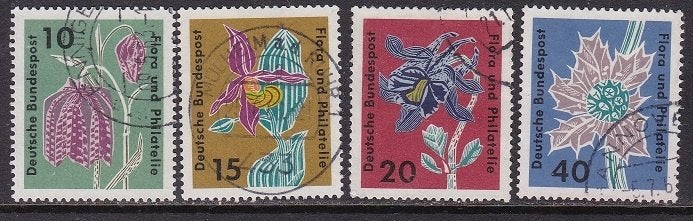 2603 - West Duitsland michel 392/395 gestempeld , Postzegel, Verzenden, BRD, Gestempeld