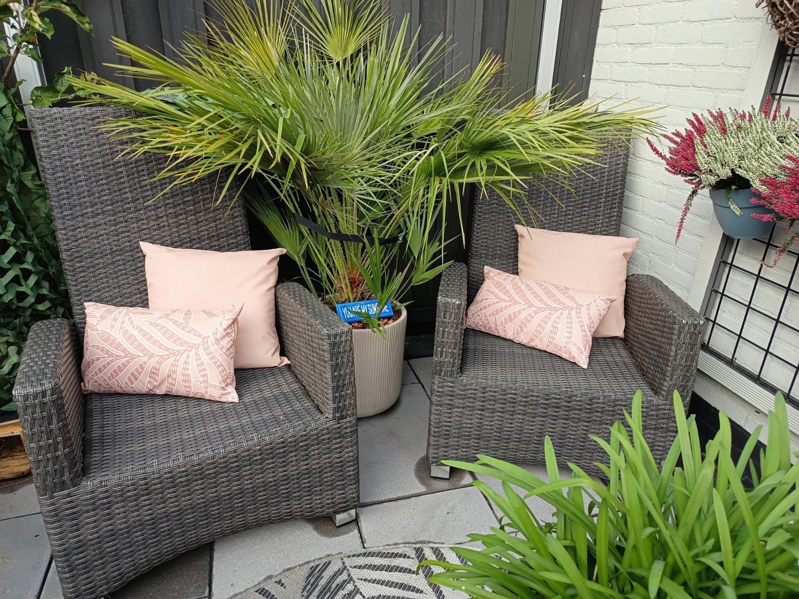 ❗2 loungestoelen in zeer goede staat❗, Ophalen, Zo goed als nieuw, Kunststof, Stoel