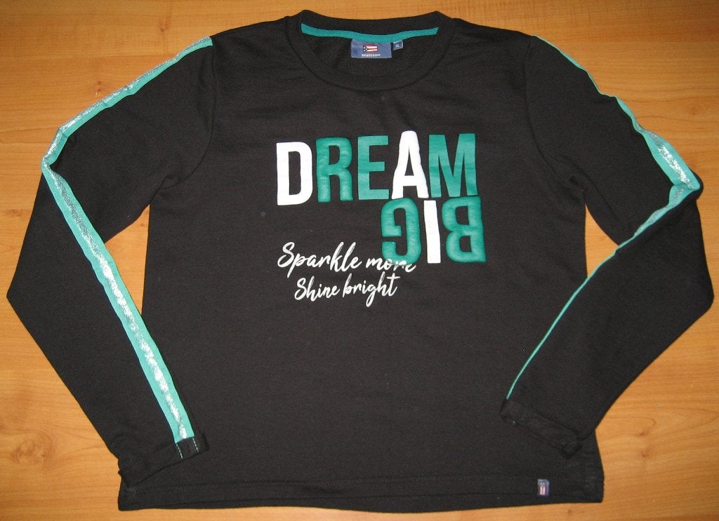 Nielsson Zwarte Sweater XL met 'Dream Big' print, Kleding | Dames, Zwart, Maat 46/48 (XL) of groter, Ophalen of Verzenden, Zo goed als nieuw