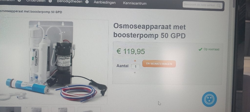 osmose apparaat  demi water, Dieren en Toebehoren, Ophalen of Verzenden, Gebruikt, Overige typen