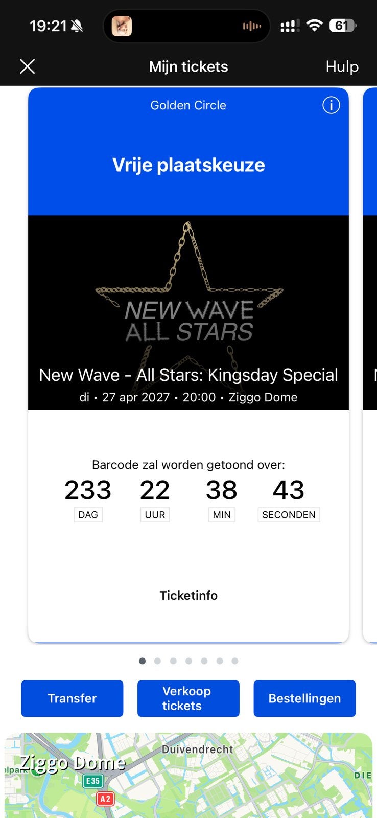 NEW WAVE 27 April Golden Circle Staanplaats tickets, Twee personen, April