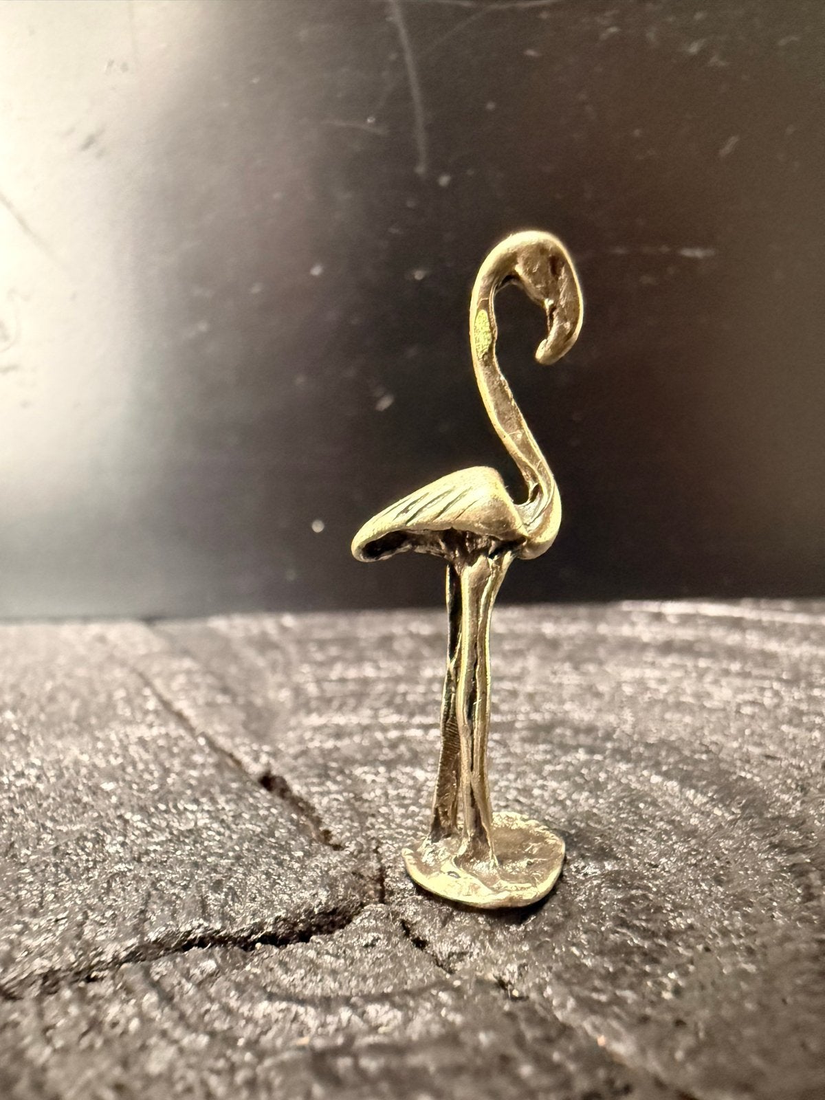 Zilveren miniatuur flamingo, Antiek en Kunst, Verzenden, Zilver