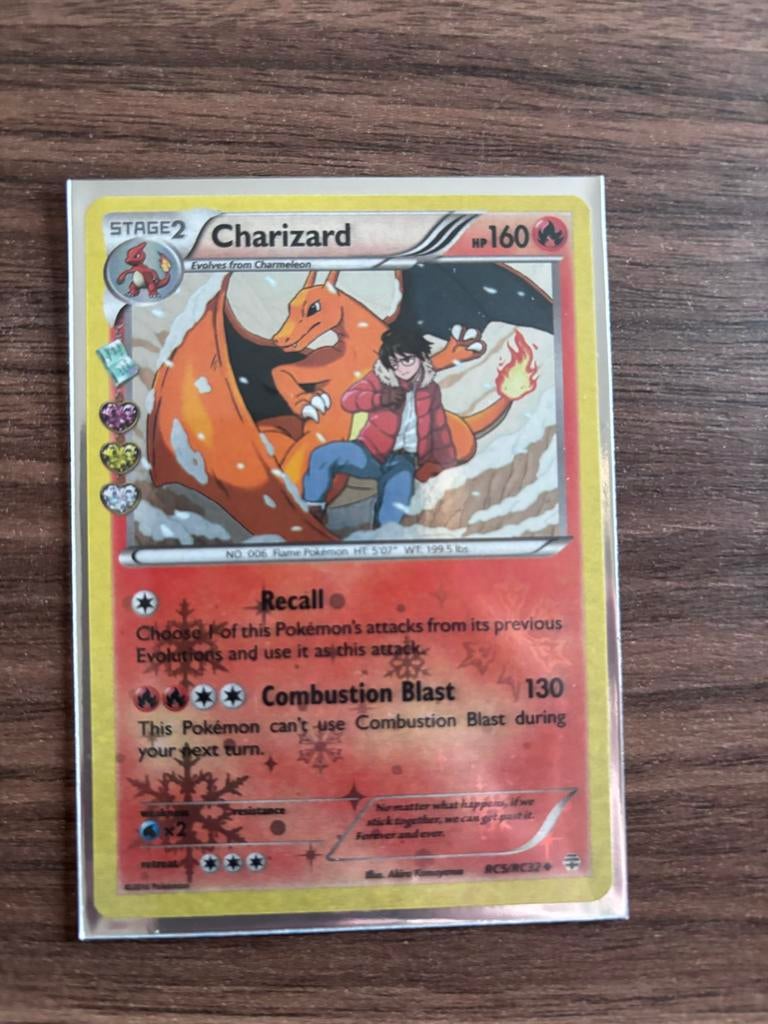 Charizard RCS/RC32 Pokemon kaart, Ophalen of Verzenden, Gebruikt, Losse kaart