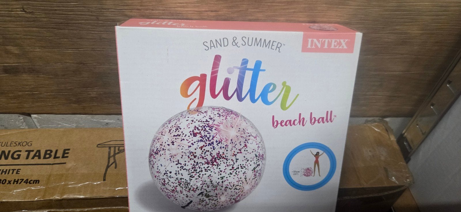 Intex Glitter Beach Ball - Zomerplezier voor het hele gezin, Ophalen of Verzenden, Nieuw