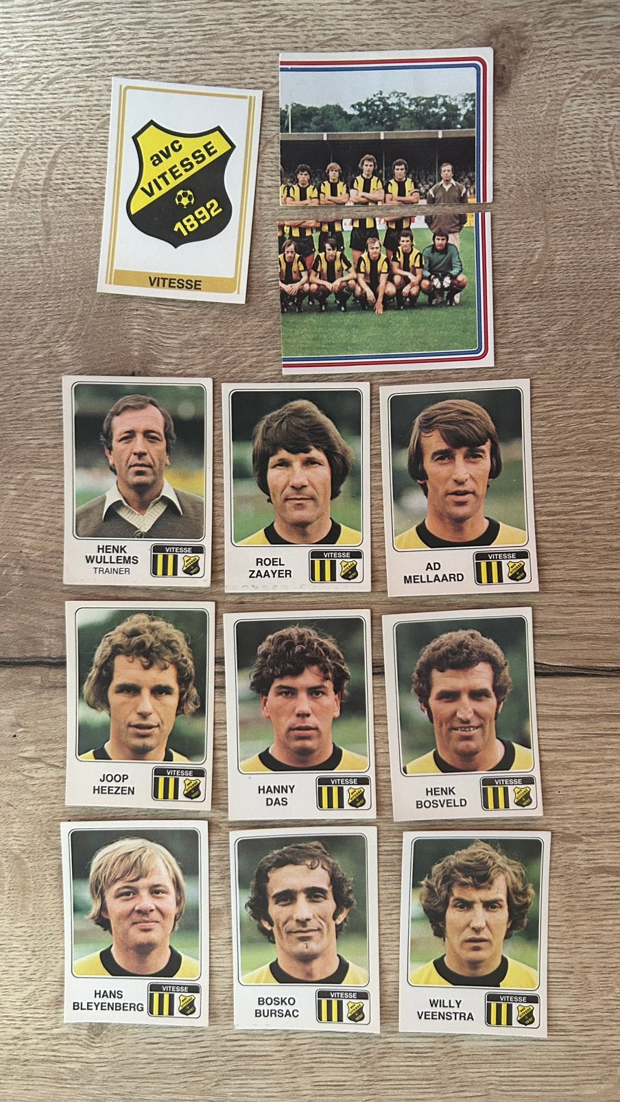 Panini Voetbal 79 plaatjes Vitesse 12x, Ophalen of Verzenden, Zo goed als nieuw, Meerdere plaatjes