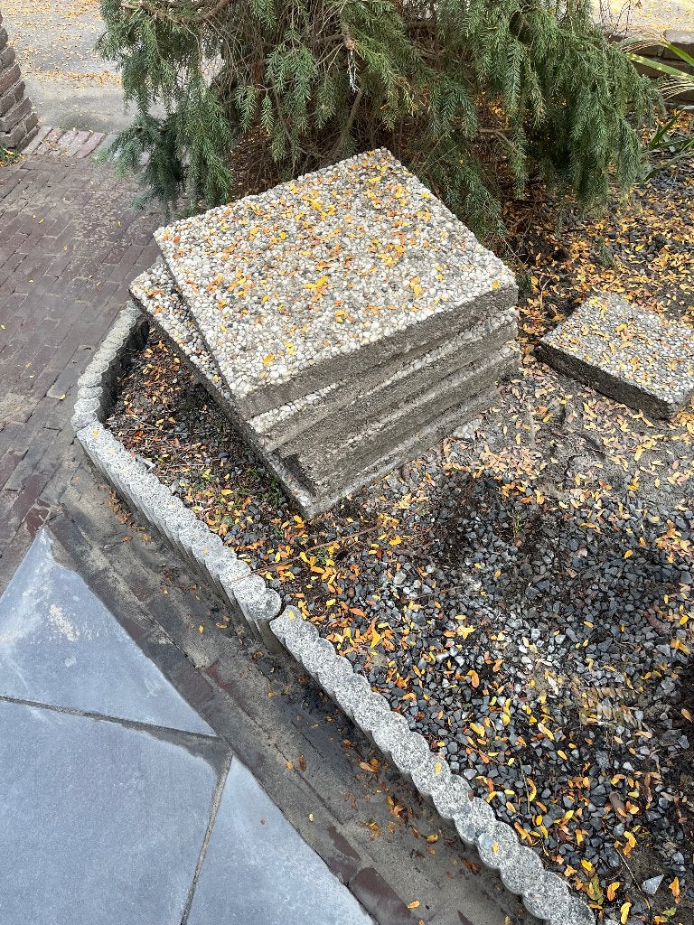 Tuintegels 50 x 50 cm, Tuin en Terras, Ophalen, Gebruikt, Beton, Terrastegels