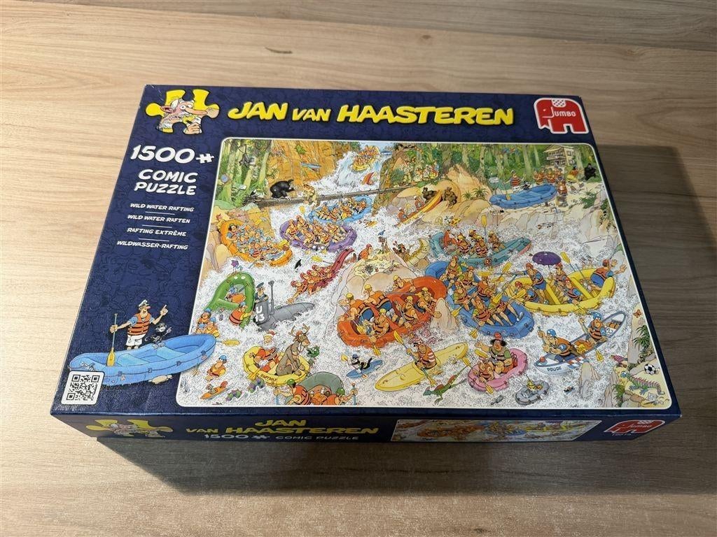 Jan van Haasteren - Wild water raften - 1500 stuks - s6606, Ophalen of Verzenden, 500 t/m 1500 stukjes, Zo goed als nieuw