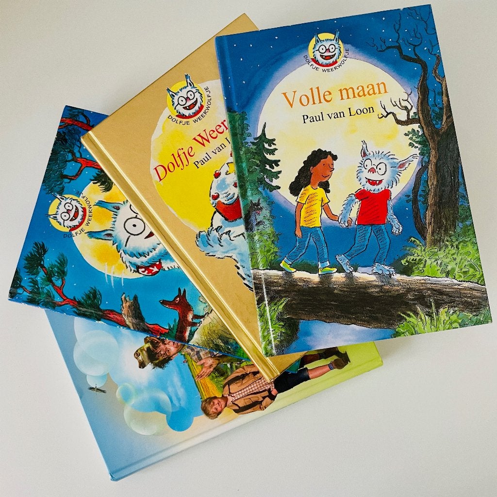 4x PAUL VAN LOON Dolfje Weerwolfje Meester Kikker Volle Maan, Boeken, Ophalen of Verzenden, Zo goed als nieuw, Fictie algemeen