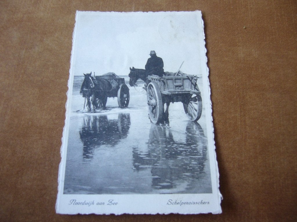 NOORDWIJK AAN ZEE  =  SCHELPENVISSCHERS   1942, Verzenden, 1940 tot 1960, Gelopen, Zuid-Holland