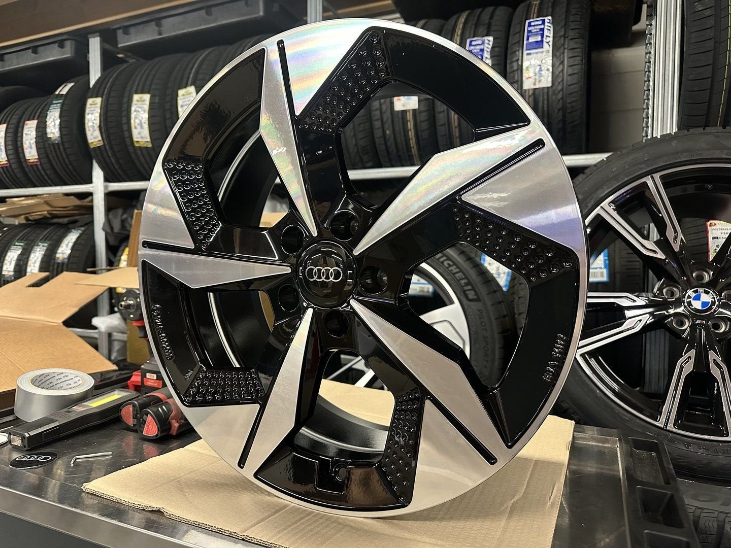 NIEUW 19inch Audi VW Seat Skoda BMW Rotor Style Velgen 5x112, 19 inch, -, -, Banden en Velgen