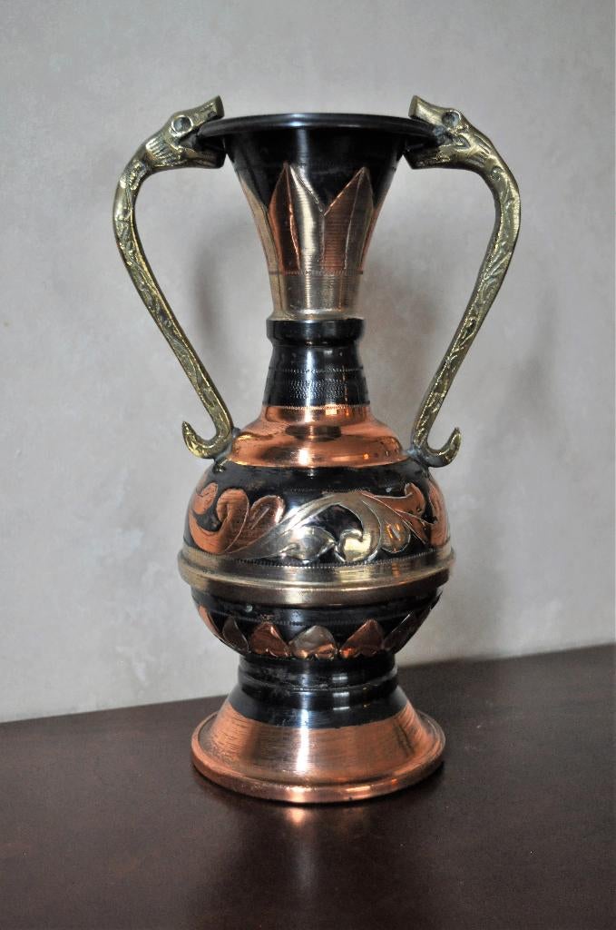 Marokkaans/Tunesische Amphora Slangen Vaas 20 cm, Ophalen of Verzenden
