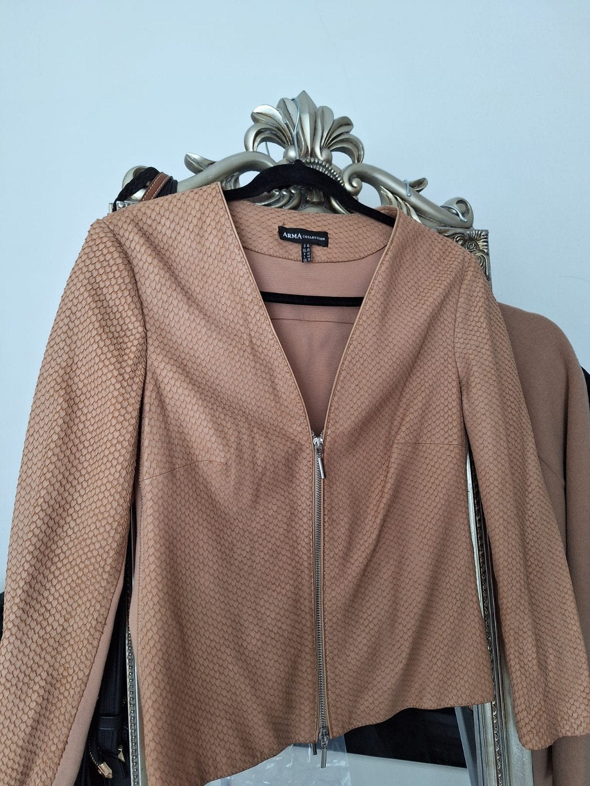 Arma leren jas beige maat M 38 echt leder, Maat 38/40 (M), Verzenden, Beige, Arma
