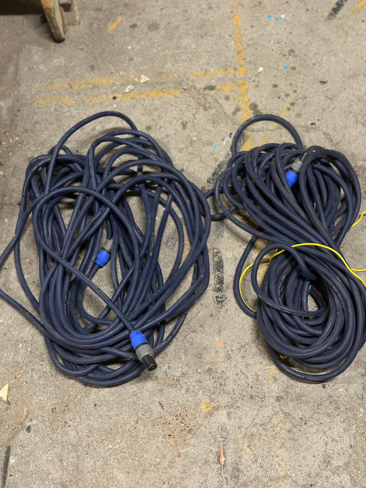 2stuks 20mtr speakerkabel 2x2.5 mm2, Speaker of Versterker, Ophalen of Verzenden, Zo goed als nieuw, Dap