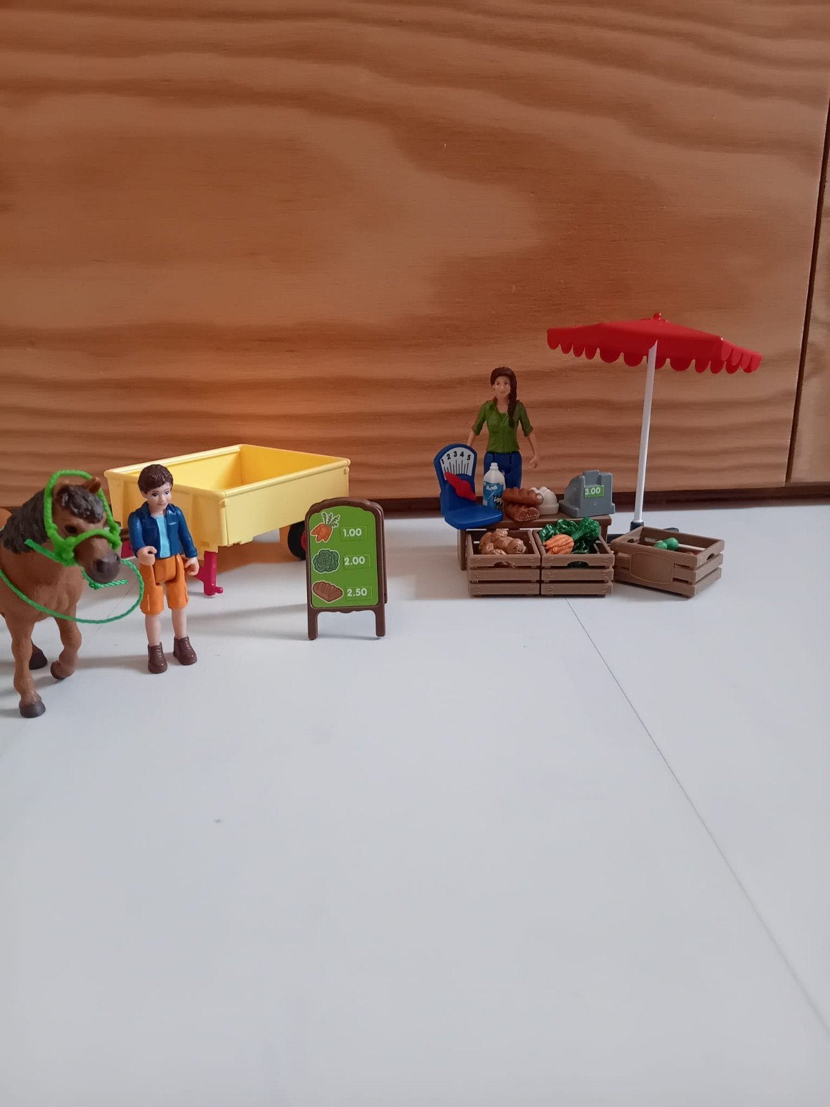 Schleich Farm-World, mobiele farm-stand, Kinderen en Baby's, Speelgoed | Overig, Ophalen of Verzenden, Zo goed als nieuw, Jongen of Meisje