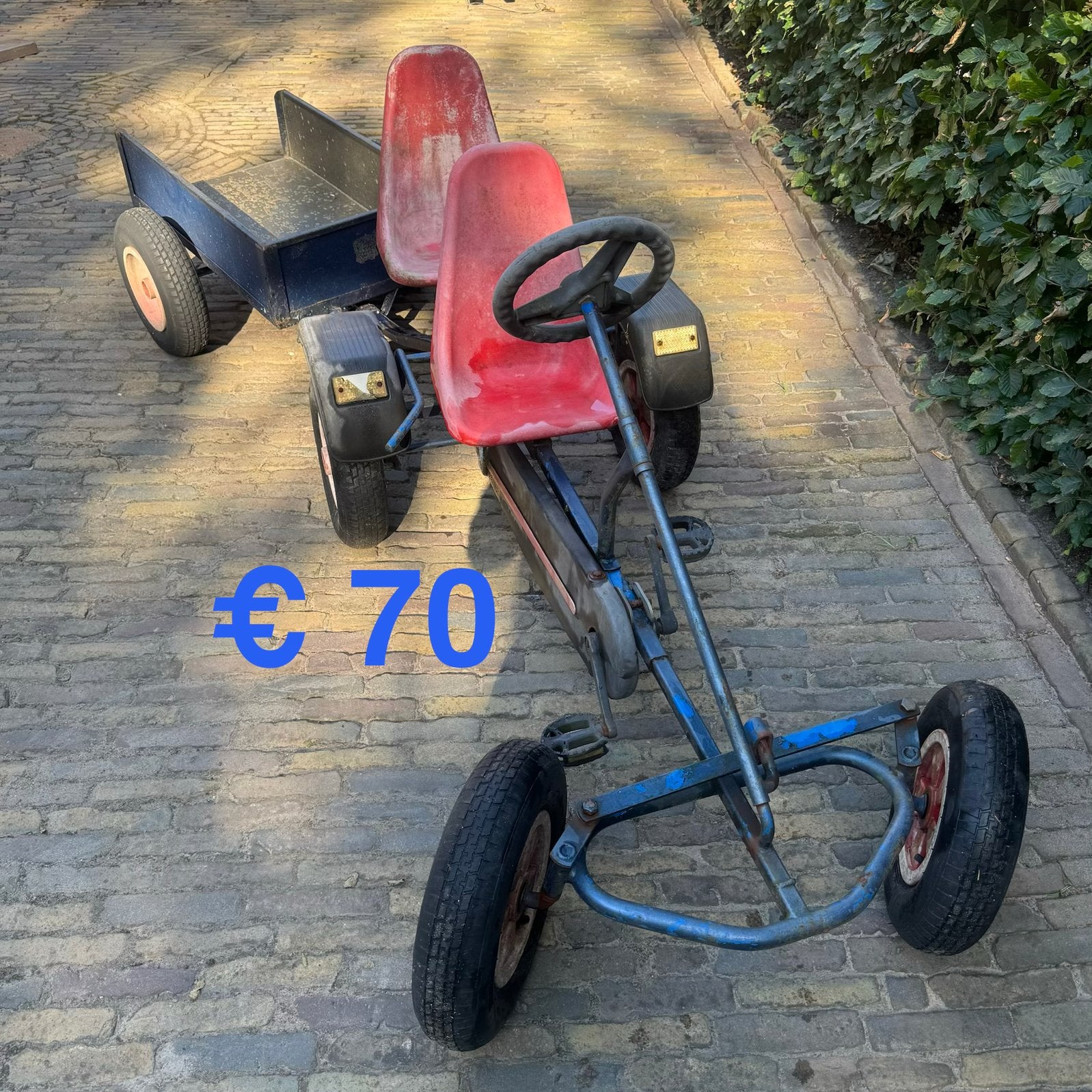 Berg skelter met kiepaanhanger | twee zitter, Ophalen, Gebruikt, Berg, Duozit