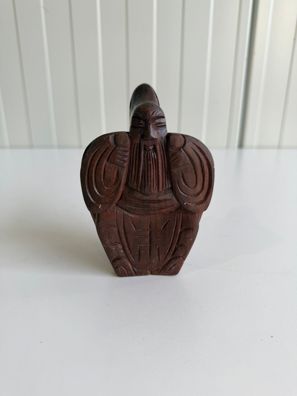 Fu Lu Shou houten schildpad beeldje, Antiek en Kunst, Ophalen of Verzenden