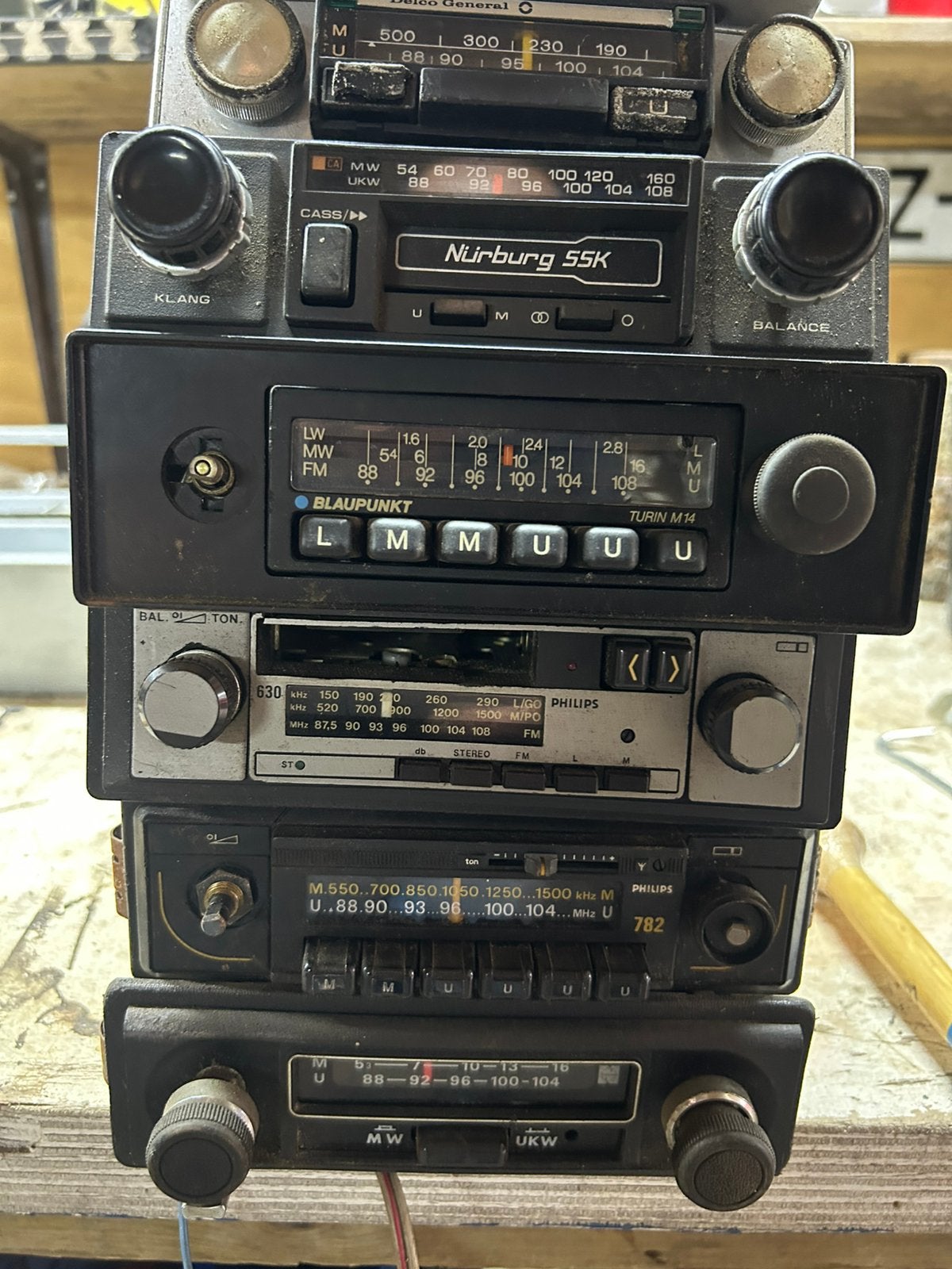 Diverse oude Auto radio’s, Ophalen of Verzenden, Gebruikt