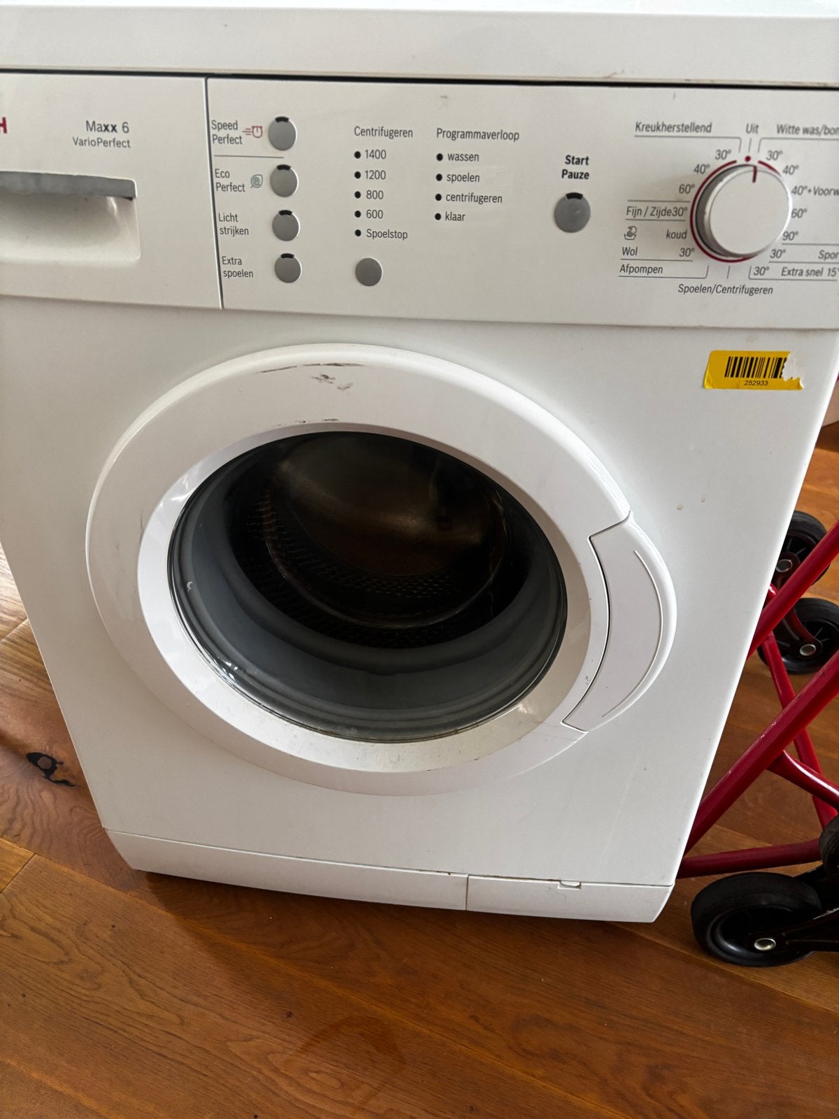 Bosch Maxx 6 VarioPerfect Wasmachine, Gebruikt, Ophalen of Verzenden, Voorlader, Kort programma