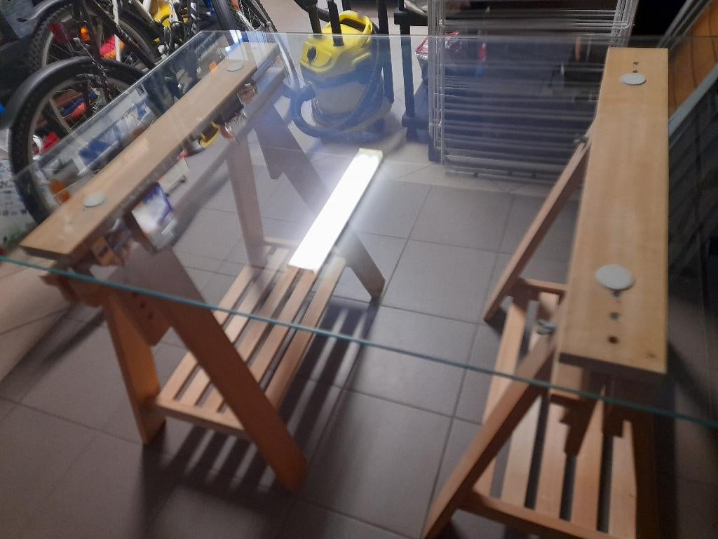 Bureau, Huis en Inrichting, Bureaus, Ophalen, Overige typen, Zo goed als nieuw, Demontabel